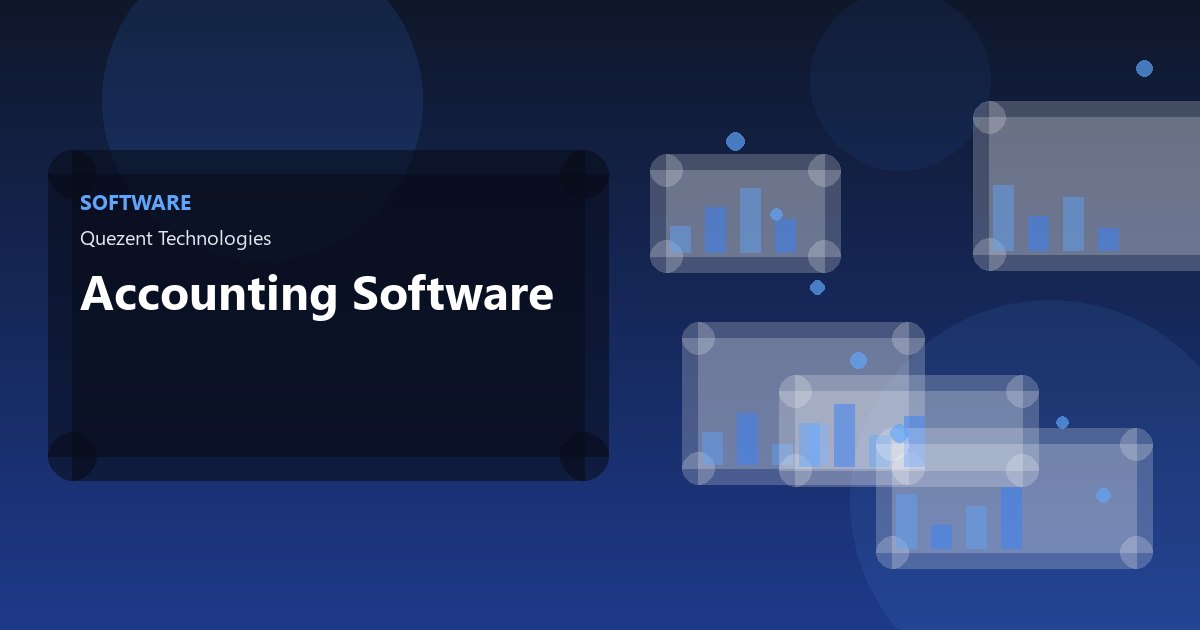 Accounting Software — Software by Quezent