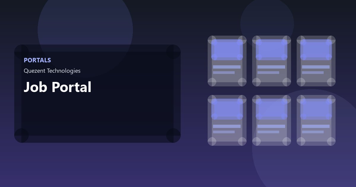 Job Portal — Portals by Quezent