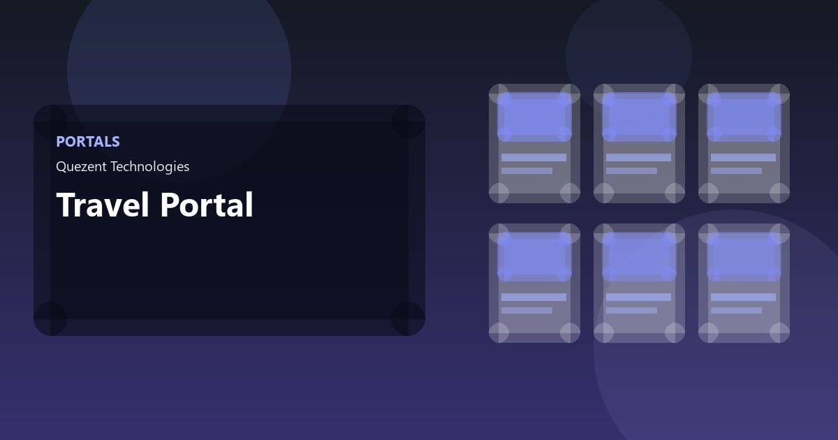 Travel Portal — Portals by Quezent