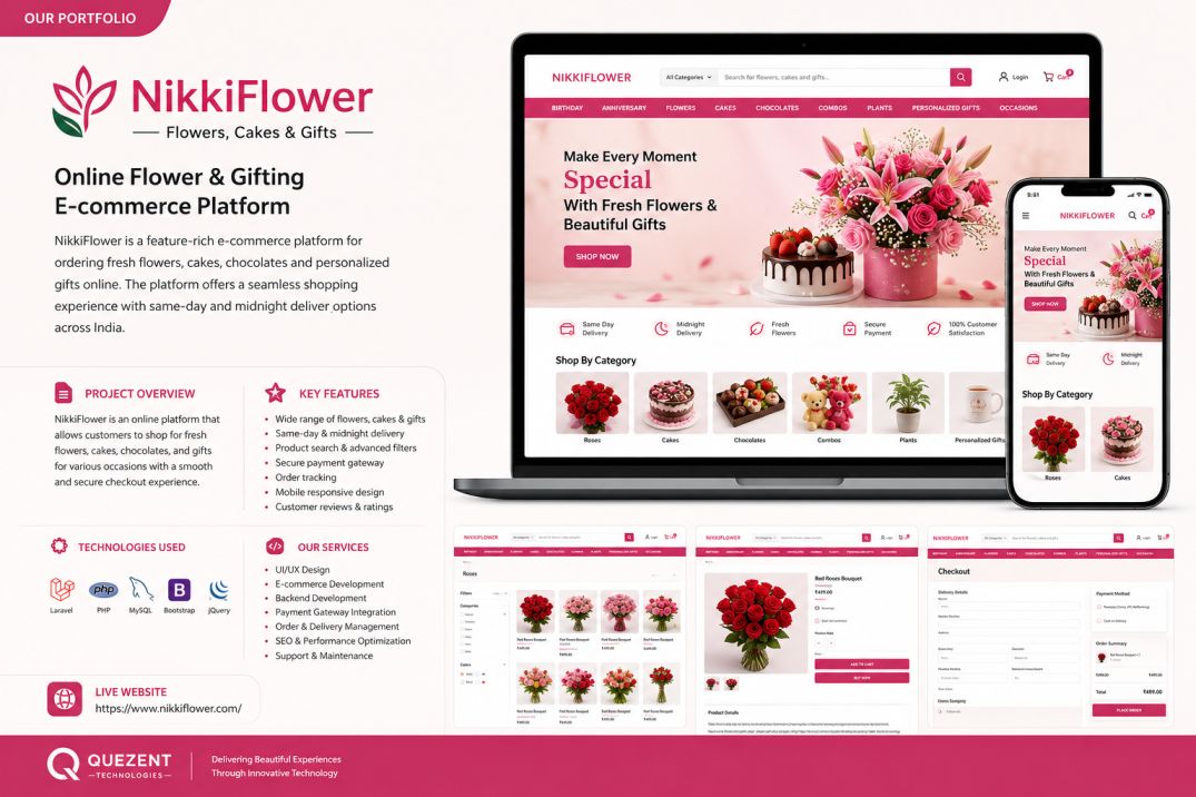 NikkiFlower – Online Flower & Gifting Platform