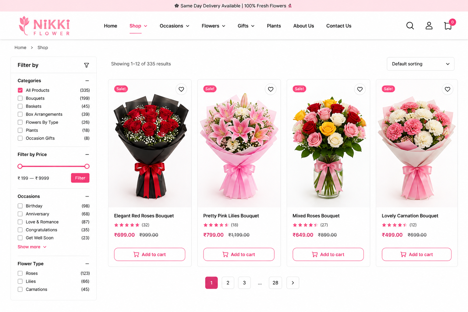 NikkiFlower – Online Flower & Gifting Platform